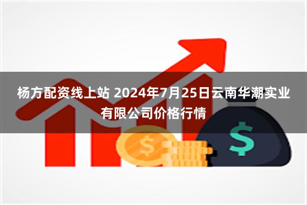 杨方配资线上站 2024年7月25日云南华潮实业有限公司价格行情