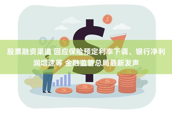 股票融资渠道 回应保险预定利率下调、银行净利润增速等 金融监管总局最新发声