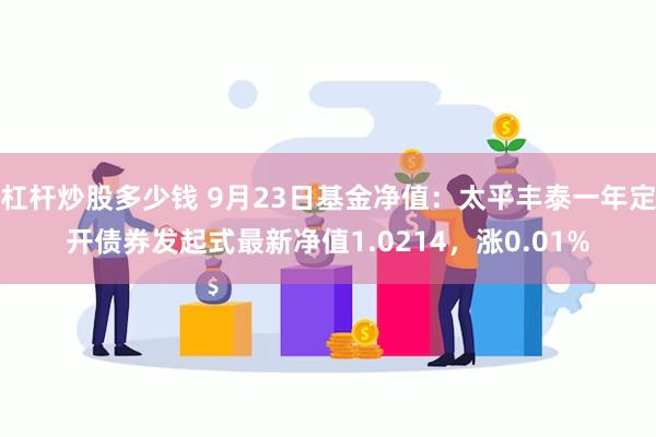 杠杆炒股多少钱 9月23日基金净值：太平丰泰一年定开债券发起式最新净值1.0214，涨0.01%