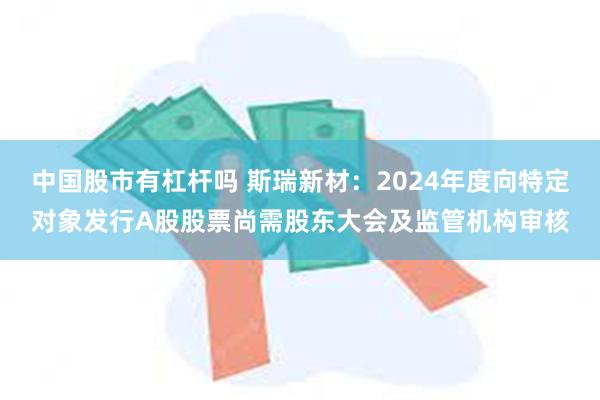 中国股市有杠杆吗 斯瑞新材：2024年度向特定对象发行A股股票尚需股东大会及监管机构审核