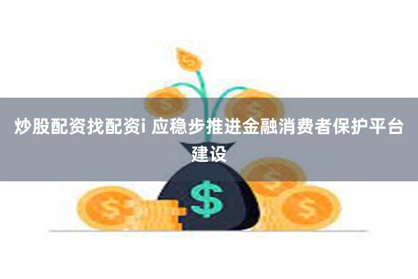 炒股配资找配资i 应稳步推进金融消费者保护平台建设