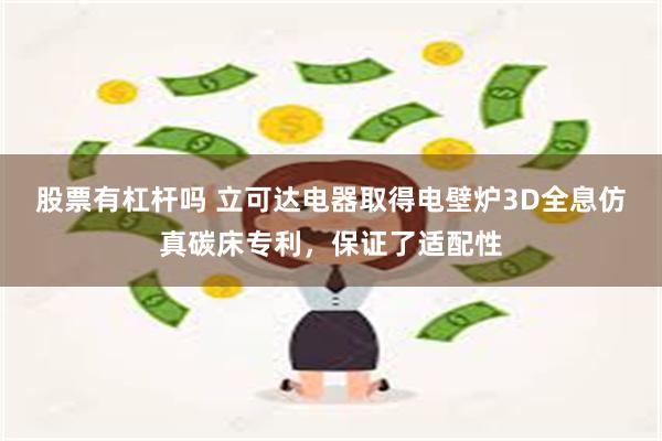 股票有杠杆吗 立可达电器取得电壁炉3D全息仿真碳床专利，保证了适配性