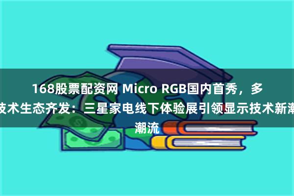 168股票配资网 Micro RGB国内首秀，多元技术生态齐发：三星家电线下体验展引领显示技术新潮流